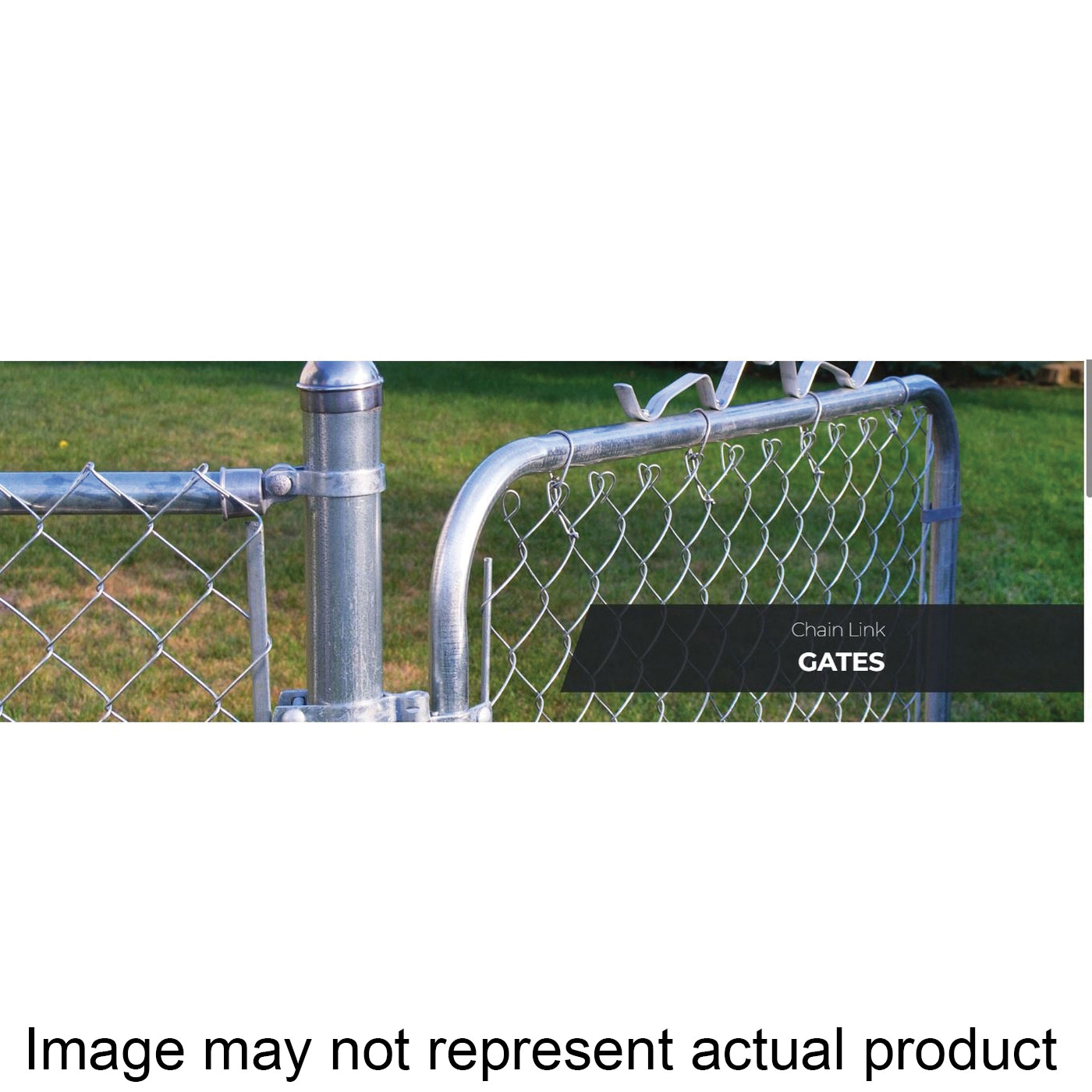 Yard-Gard 328304A Bent Walk Gate, 72 in H Gate, 20 ga Frame Tube/Channel, Steel Frame