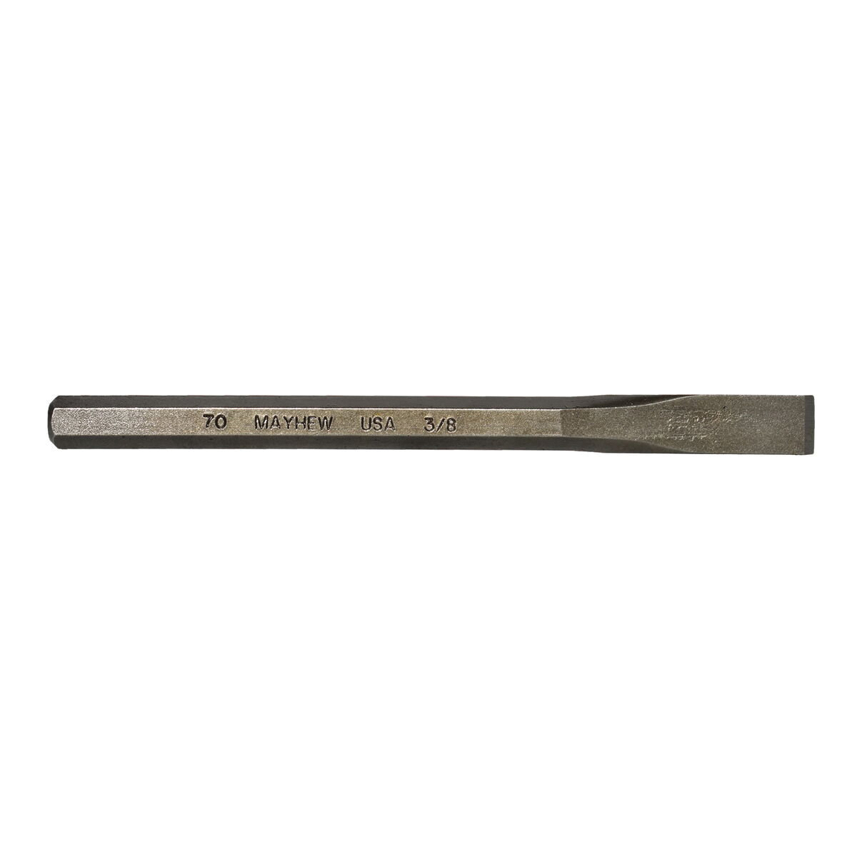Mayhew 10302 Cold Chisel, 3/8 in Tip, 7-3/4 in OAL, Steel Blade - 1