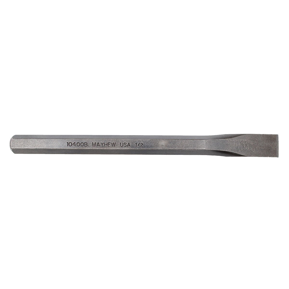 Mayhew 10402 Cold Chisel, 1/2 in Tip, 5 in OAL, Steel Blade - 2