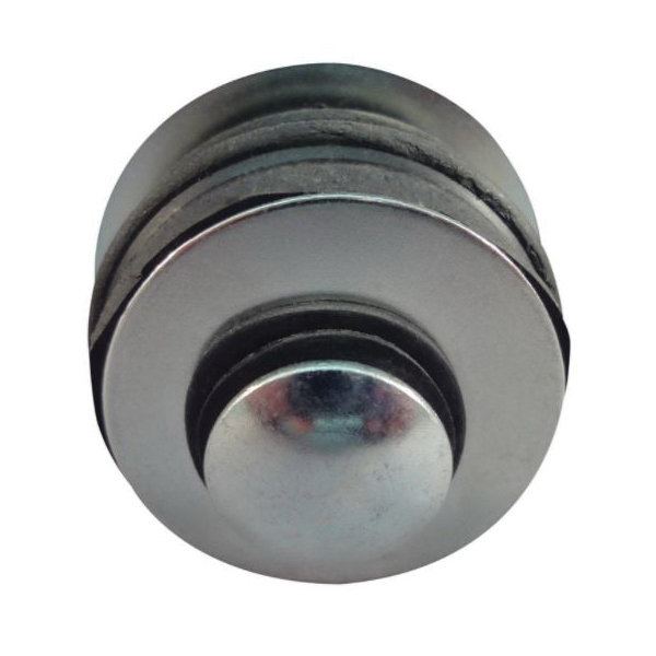 Mechanical Test Plug, Ace, Rubber, Black/Silver, 2in - 3