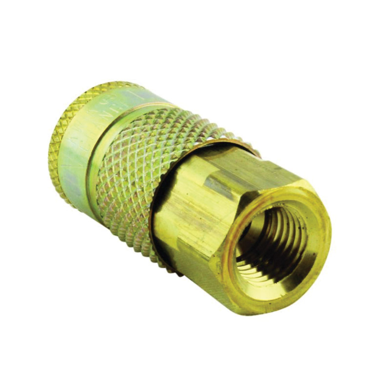 Milton KWIK-CHANGE 785 Air Coupler, T-Style, 1/4 in, FNPT, Brass - 5