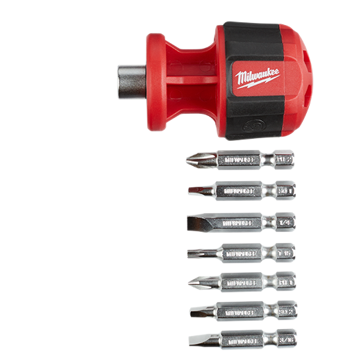 Milwaukee 48-22-2130 Compact Multi-Bit Driver, 3.62 in OAL