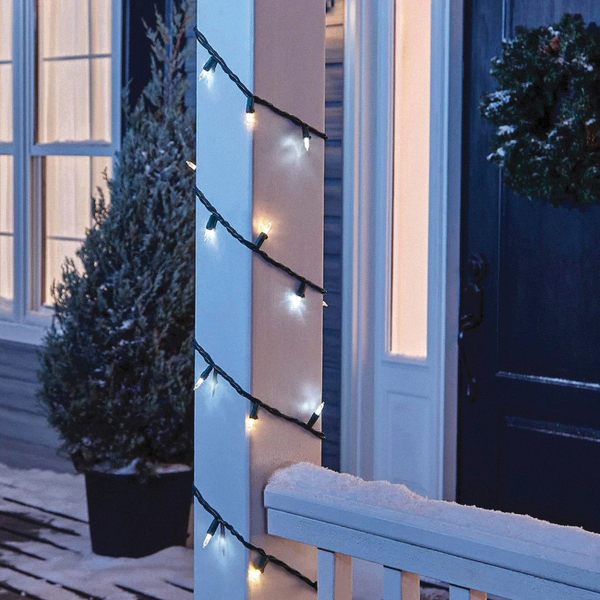 Noma 40834-88A String Light Set, Holiday Wonderland, 50-Lamp, LED Lamp, Blue Lamp, 13.6 ft L