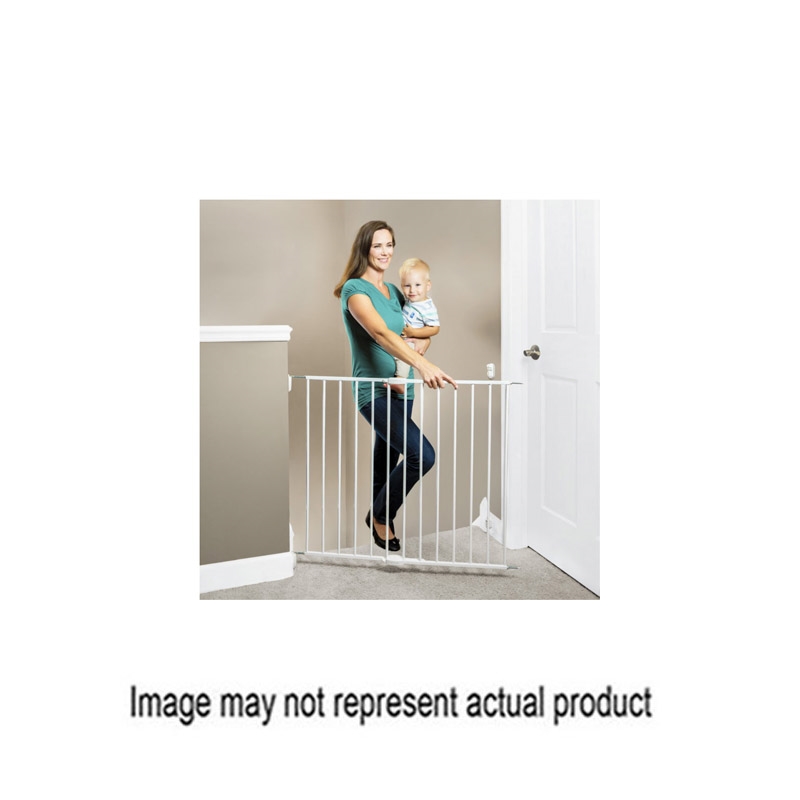 5150 Swing and Lock Gate, Metal, White, 30 in H Dimensions, Latch Lock