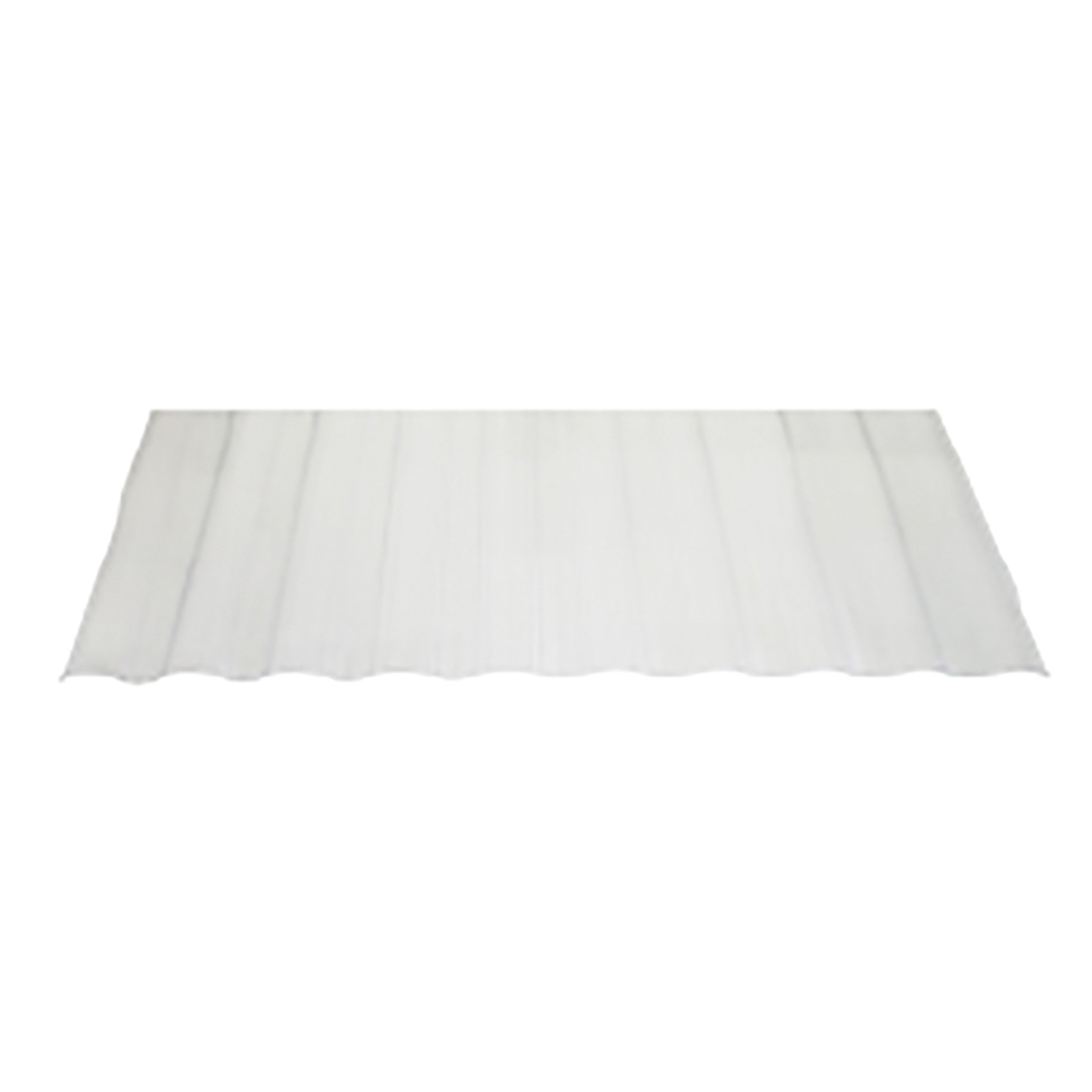 Tuftex SeaCoaster Series 121419 Corrugated Panel, 8 ft L, Classic Round Wave Profile, Vinyl Plastic Polymer