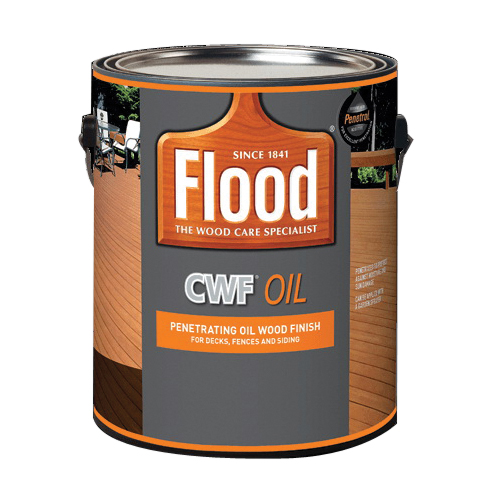 Flood CWF FLD448/01 Penetrating Oil Wood Finish, Cedar/Clear, Liquid, 1 gal
