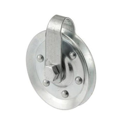 GD 52189 Door Pulley, 3 in Dia, Steel, Galvanized