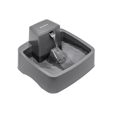 PWW00-16777 Pet Fountain, 1 gal Volume, Plastic, Gray