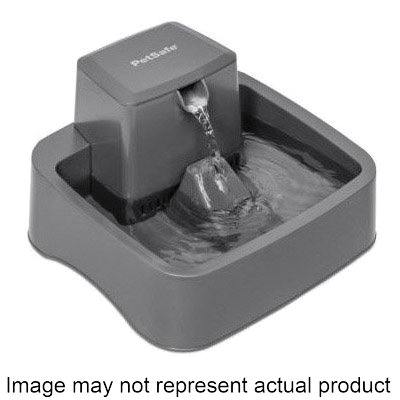 PWW00-16790 Pet Fountain, S/M, 0.5 gal Volume, Plastic, Gray