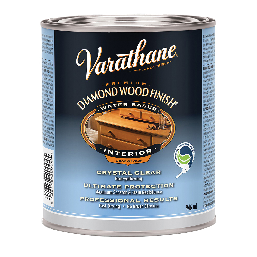 Varathane Y200041 Clear Finish, Gloss, Liquid, 946 mL