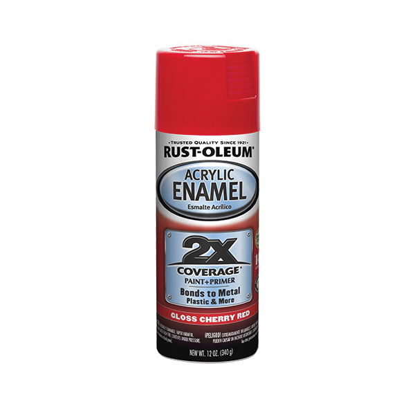 271920 Acrylic Enamel, Gloss, Red, 12 oz, Can