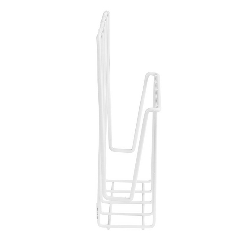 Spectrum 65600 Cabinet Wraprack, Steel, White, 3 in L, 7-1/2 in W, 10 in H
