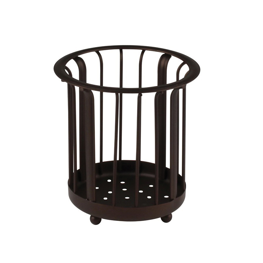 Ashley 62624 Utensil Holder, Steel, Bronze, 6-3/4 in H x 6-1/4 in W x 6-1/4 in D Dimensions