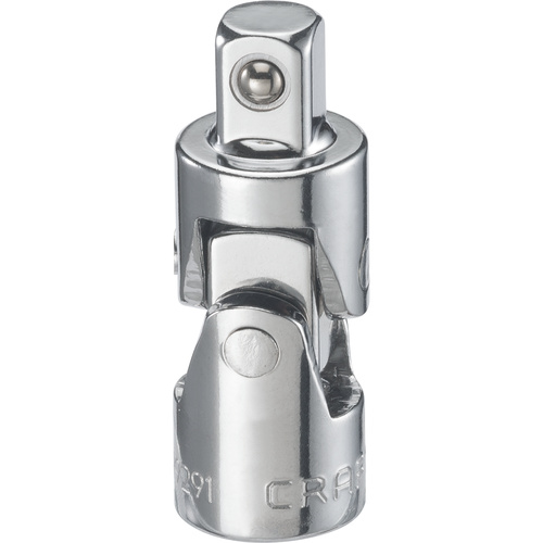 CMMT99291 Socket Universal Joint, 3/8 in Drive, 3/8 in Output Drive, Polished Chrome