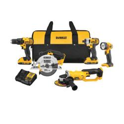 DCK521D2 Combination Tool Kit, Battery Included, 2 Ah, 20 V, Lithium-Ion