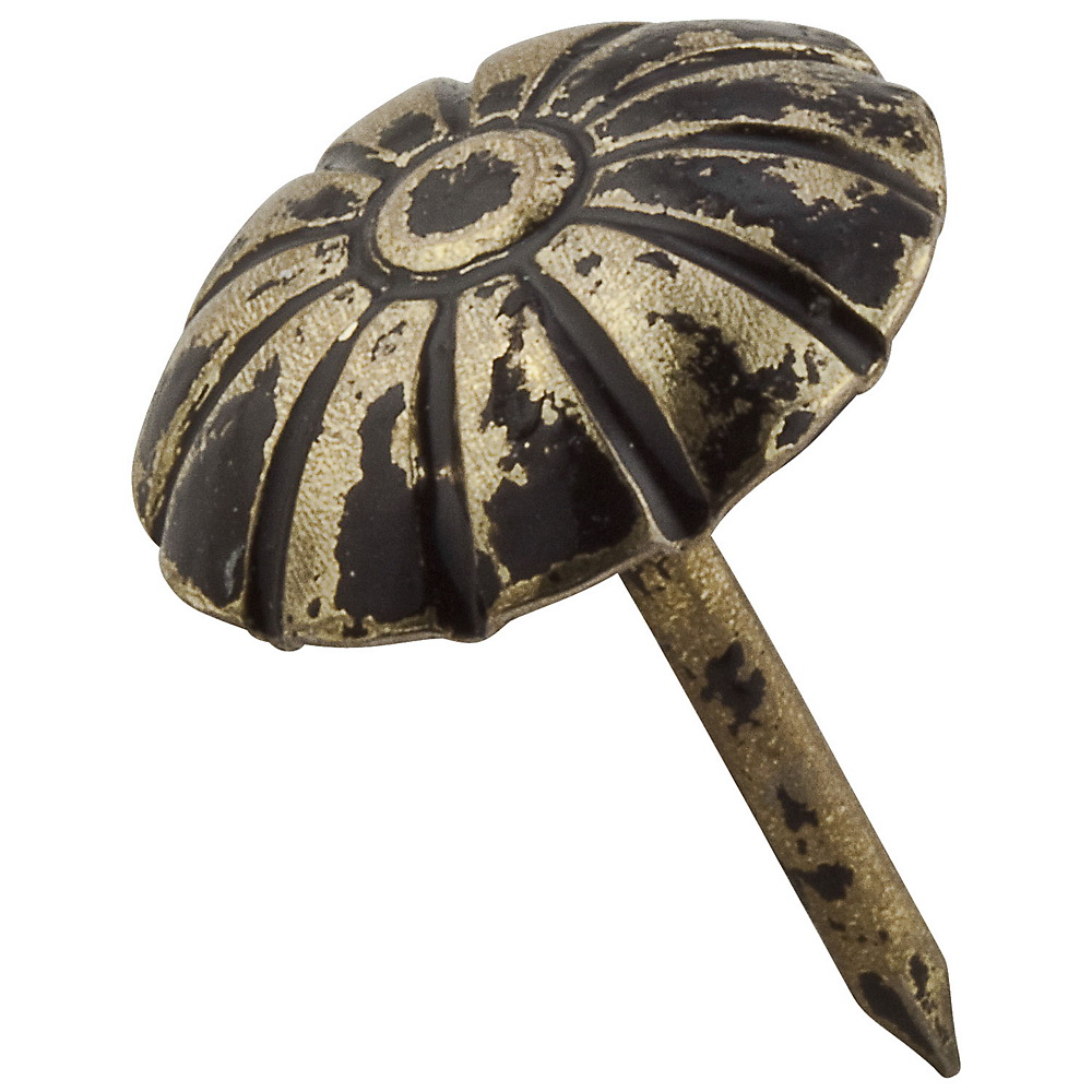 V7729 Series N279-109 Upholstery Nail, Steel, Oxford, Daisy Head