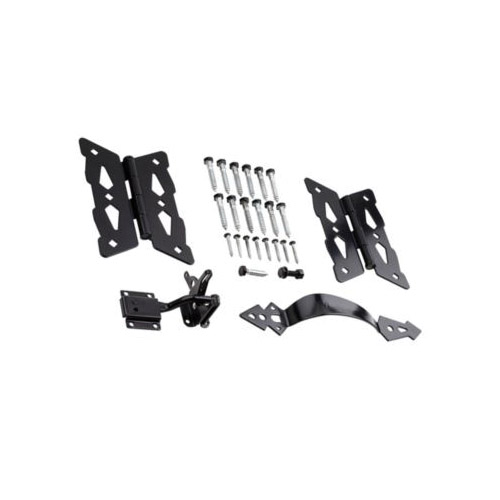 N109-300 Butterfly Gate Kit, Steel, Black