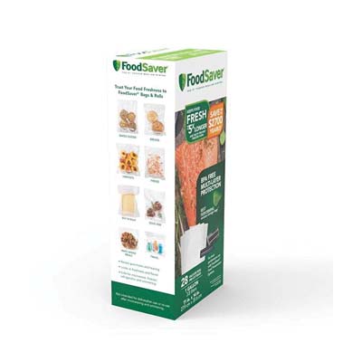 FoodSaver FSFSBF0326-NP Vacuum Seal Bag, 1 gal Capacity, Clear