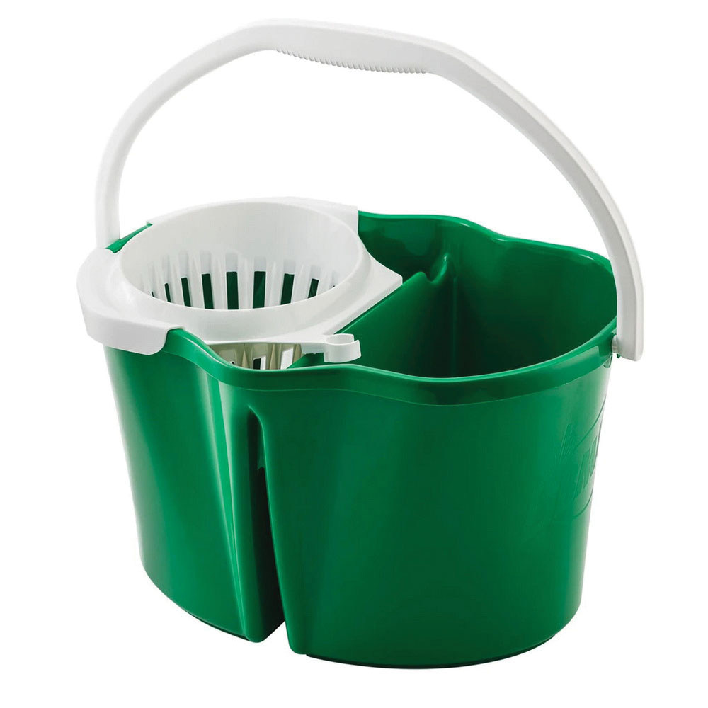 2112 Clean and Rinse Bucket, 4 gal, Polypropylene, Green