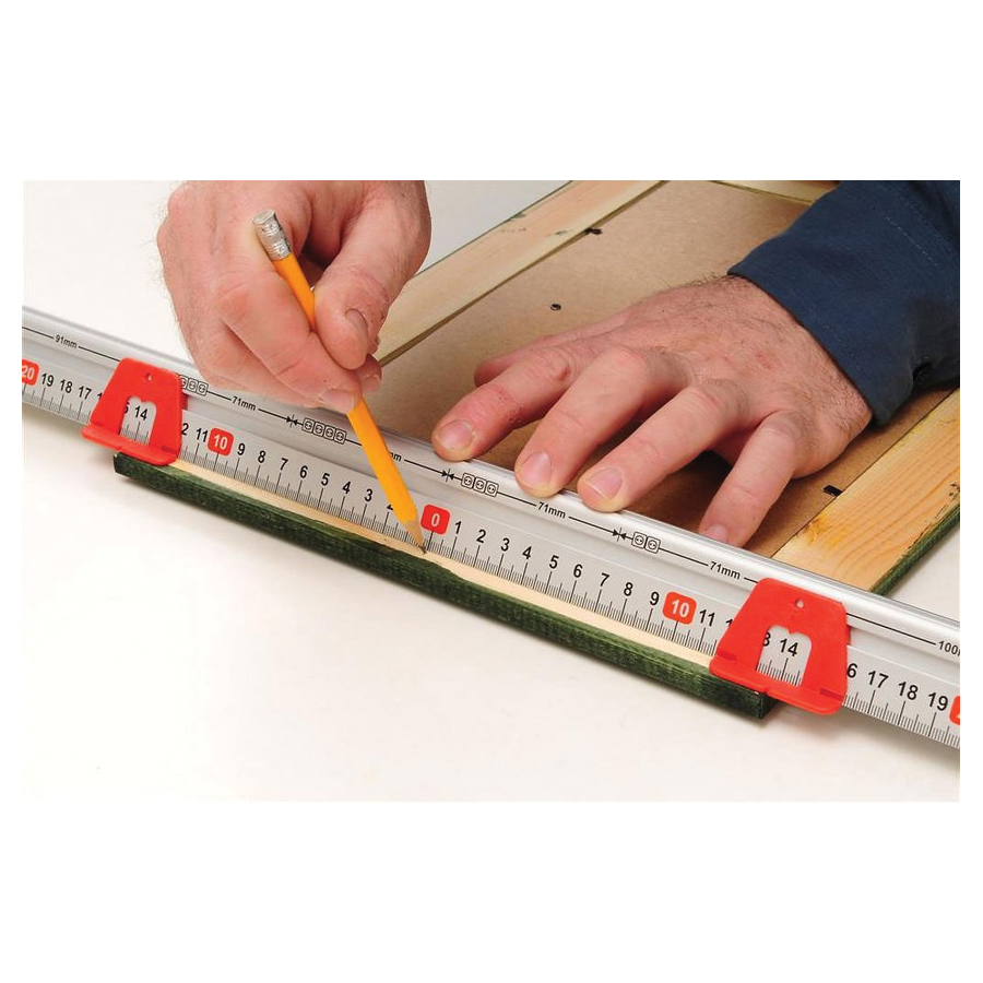 Kapro Measure Mate Series 313-24 Ruler, 24 in, 1/16, mm Graduation, Steel - 2