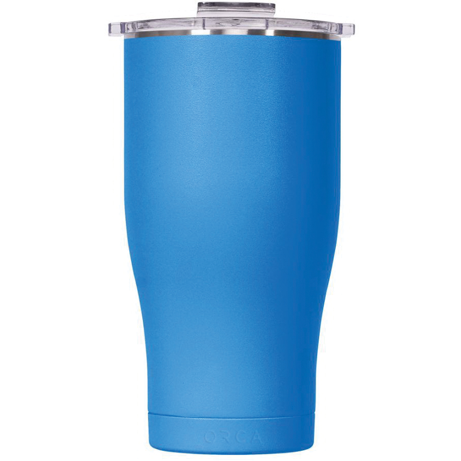 Chaser Series ORCCHA27AZ/CL Tumbler, 27 oz, Tail Flip Top Lid, Azure Blue/Clear