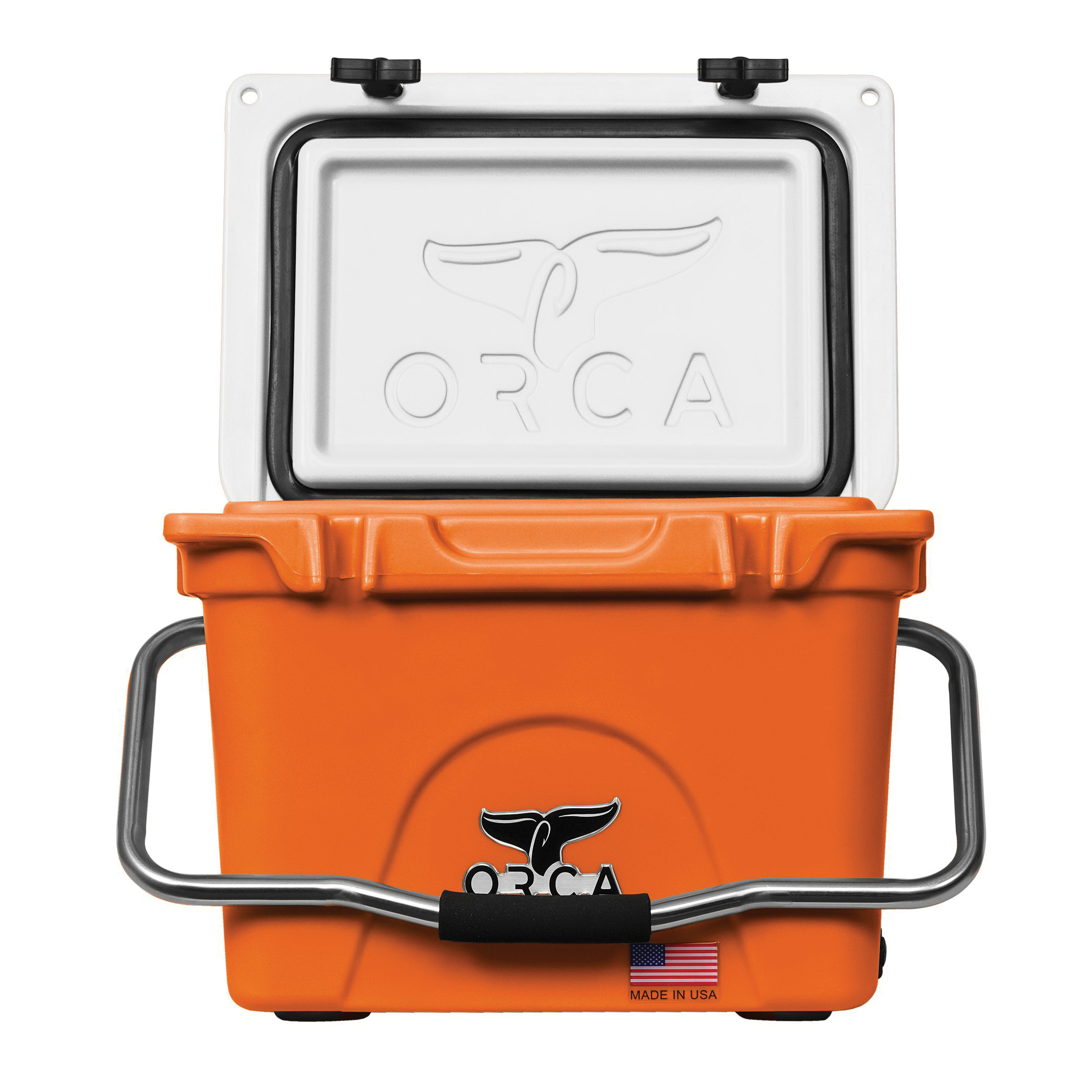 ORCA ORCBO/WH020 Cooler, 20 qt Capacity, Orange/White - 5