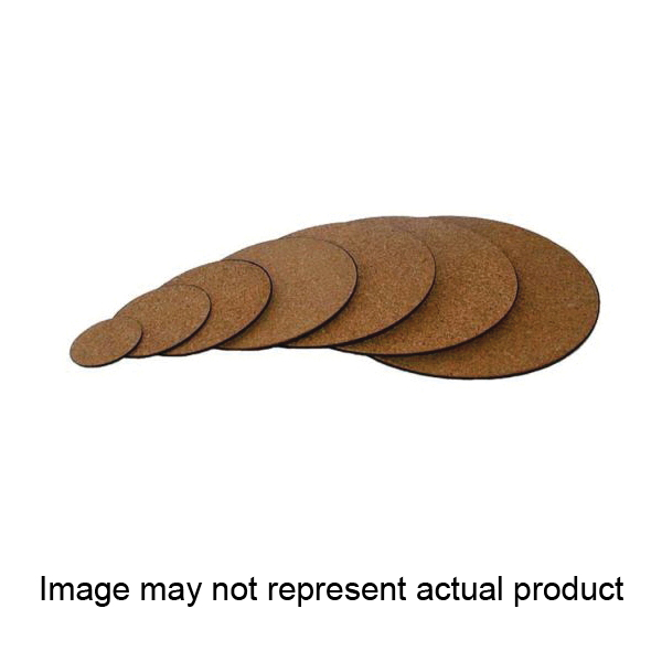 Curtis Wagner Plastics MC-1400A Cork Plant Mat, 14 in Dia, Assorted
