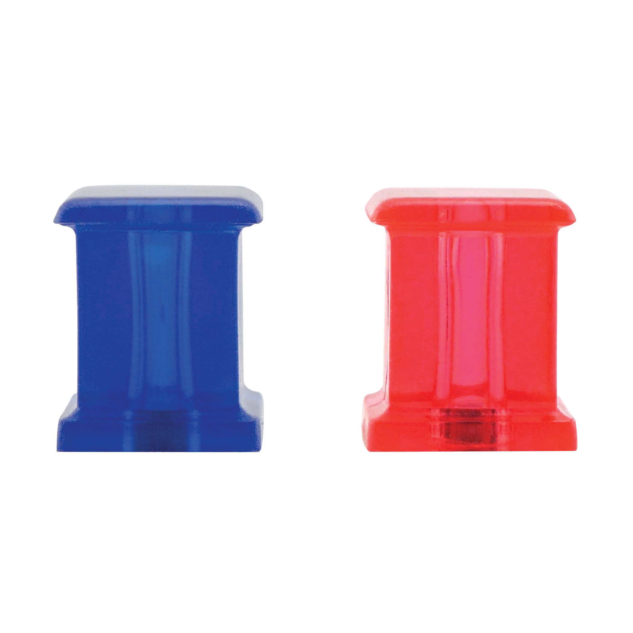 Magnet Source 07511 Magnetic Push Pin, 1/2 in L, 1/2 in W, Blue/Pink
