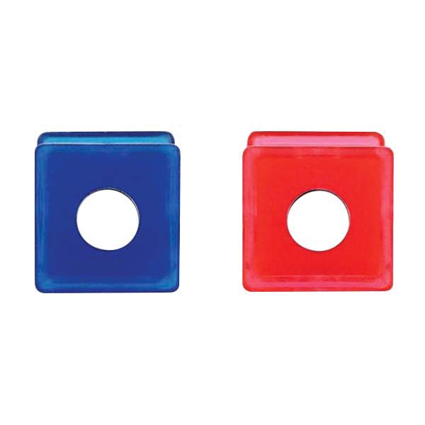 Magnet Source 07511 Magnetic Push Pin, 1/2 in L, 1/2 in W, Blue/Pink