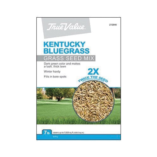 True Value TVKBG7 Kentucky Bluegrass Grass Seed, 7 lb Bag