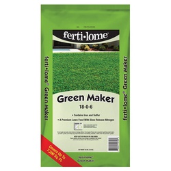 Ferti•lome 10748 Green Maker Fertilizer, 30 lb, Granular, 18-0-6 N-P-K Ratio
