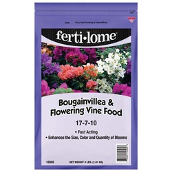 Ferti•lome 10505 Bougainvillea and Flowering Vine Food, 4 lb, Granular, 17-7-10 N-P-K Ratio