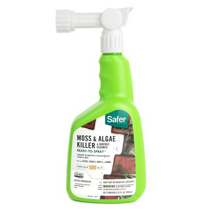 5324-6A Moss and Algae Killer and Surface Cleaner, Liquid, Spray Application, 32 fl-oz