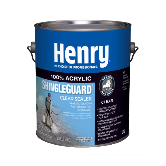 612 ShingleGuard Series HE612046 Acrylic Clear Sealer, Clear, Liquid, 1 gal Container