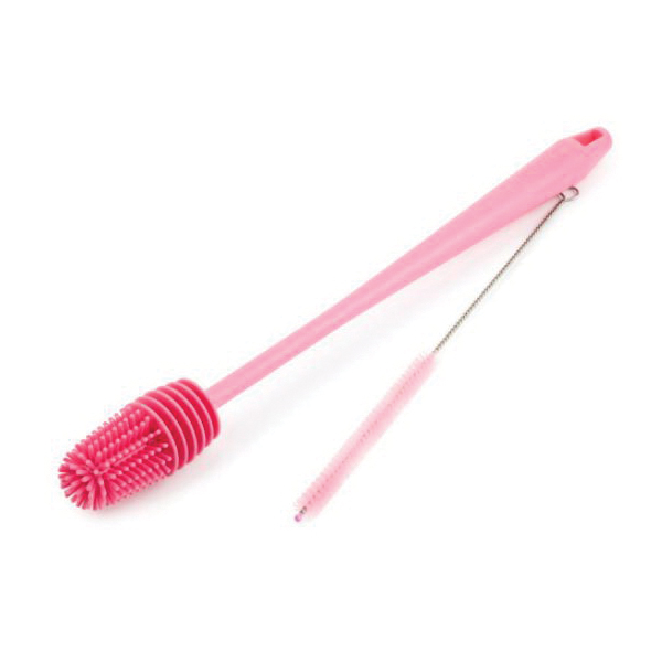 Bottle Brush, Manna, 13.18 in OAL, Polypropylene Trim, 1.32 in Trim, Comfort Grip Handle, Polypropylene Handle - 1