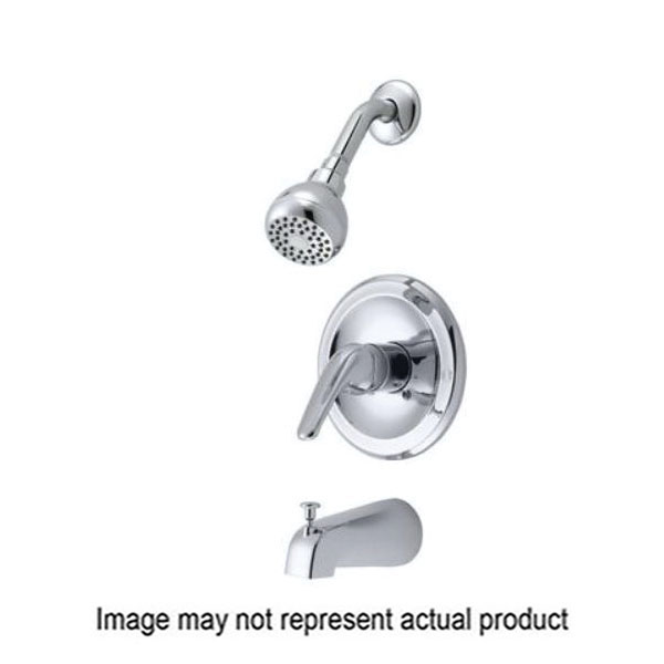 Banner 530 Series 531 Tub and Shower Faucet, 1-Handle, Brass, Chrome Plated