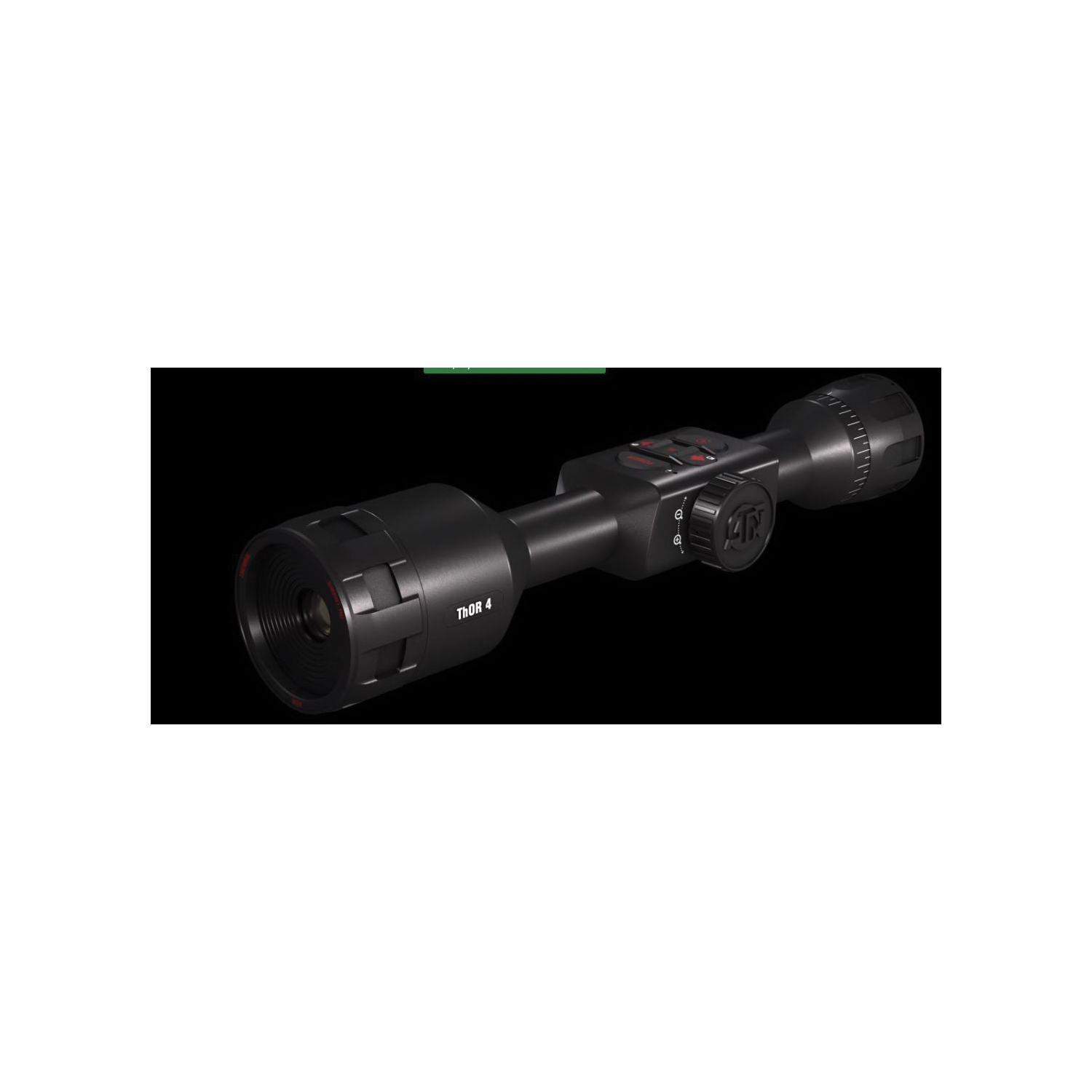 ATN TIWST4381A Thermal Rifle Scope, 1.25 to 5x Magnification, 16 deg View, Aluminum, Black - 2