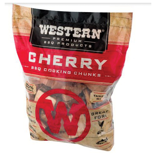 Western 28081 Series BBQ Cooking Chunk, Cherry, Wood, 15 to 20 min Burn Time, 549 cu-in Bag