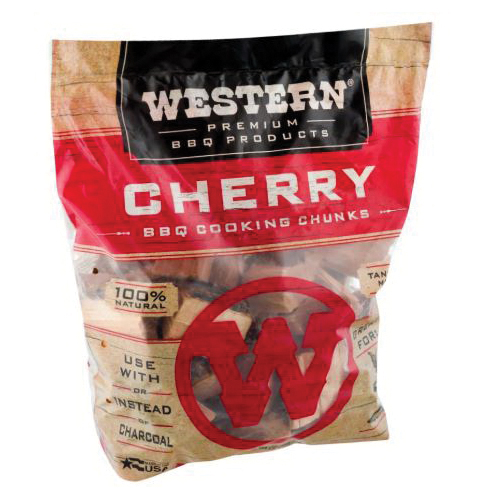 Western 28081 Series BBQ Cooking Chunk, Cherry, Wood, 15 to 20 min Burn Time, 549 cu-in Bag