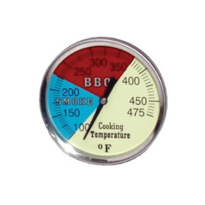 BT-1 Temperature Gauge, 2 in Display, Analog, 100 to 475 deg F, Stainless Steel Casing, Silver Casing