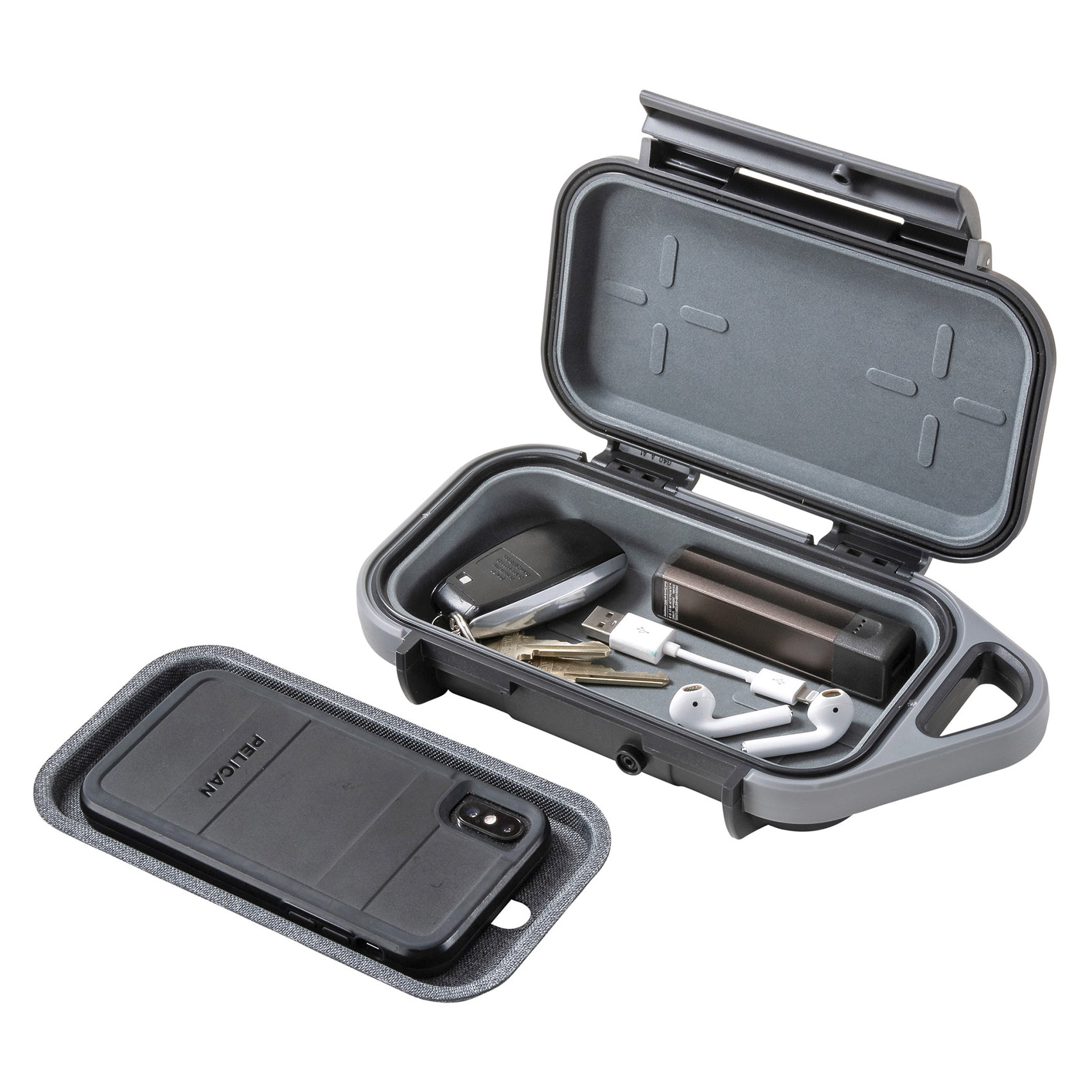 Pelican G40 Series GOG400-DGRY Personal Utility Case, ABS, Anthracite/Gray, For: iPhone Xs Max, Samsung Note 9 - 4