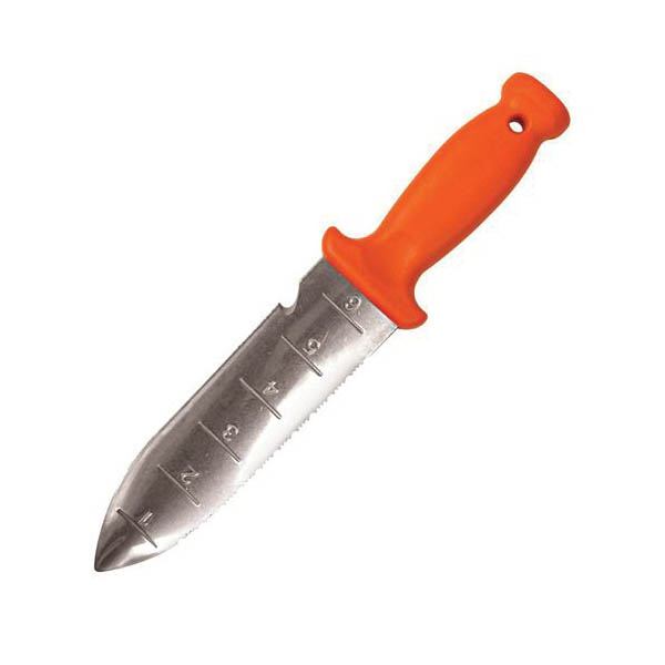 A.M. LEONARD 4752 Deluxe Soil Knife, 11-3/4 in OAL, 6 in Blade, Stainless Steel Blade, Dual-Edged Blade - 1