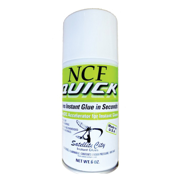 CA Glue NCF Quick QA-6 Glue Accelerator, Colorless to Amber, 6 oz Aerosol Can - 1