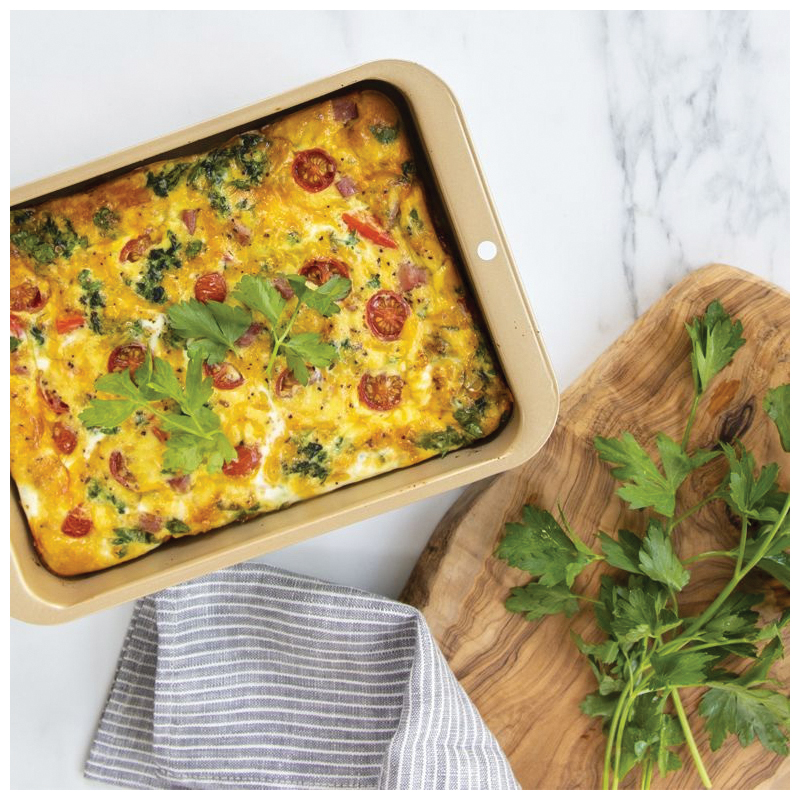 Nordic Ware 42010 Casserole Pan, 1.5 qt, Aluminized Steel, Dishwasher Safe: No