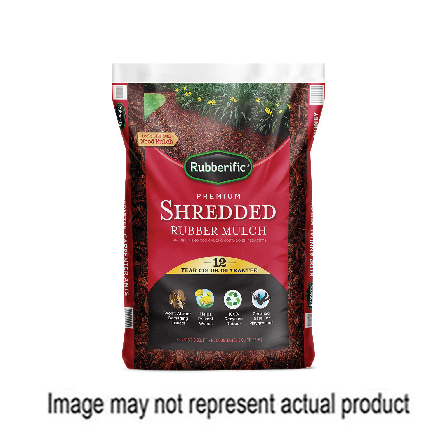 Shredded Earthtone Rubber Mulch - 0.8 Cu. Ft. Shredded Earthtone Rubber Mulch - 0.8 Cu. Ft.