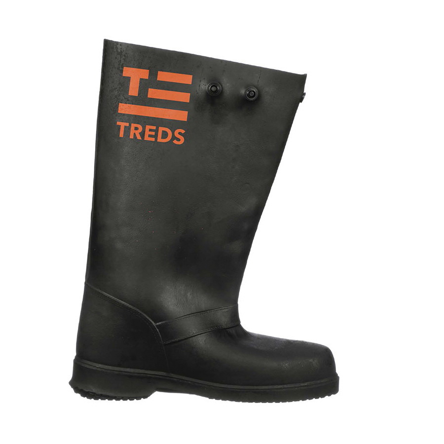 Treds 17853 Slush Boots, XL, Black, Rubber, Snap