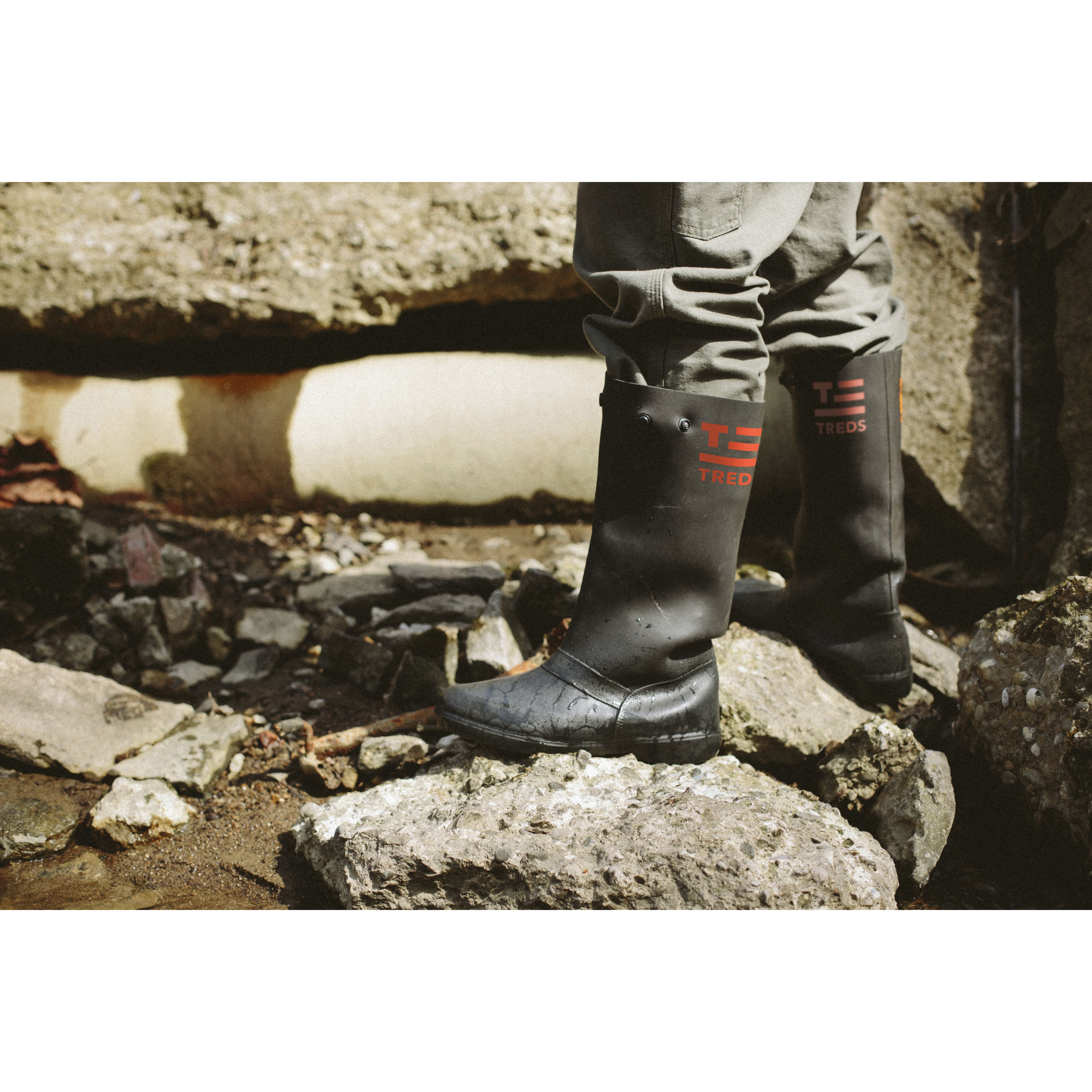 Treds 17853 Slush Boots, XL, Black, Rubber, Snap