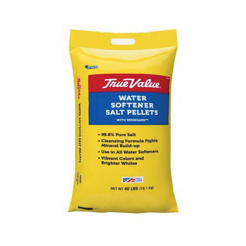 True Value 600096U Water Conditioning Salt, 40 lb Bag, Pellet