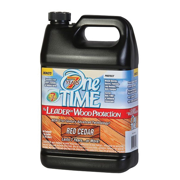One Time 300 Wood Protector, Red Cedar, Liquid, 1 gal