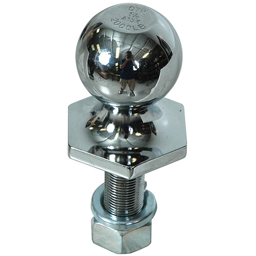 Reese Towpower 72804 Class I Trailer Hitch Ball, 1-7/8 in Dia Ball, 3/4 in Dia Shank, 2000 lb Gross Towing, Steel